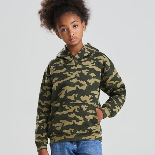 AWDis Kids Camo Hoodie Thumbnail