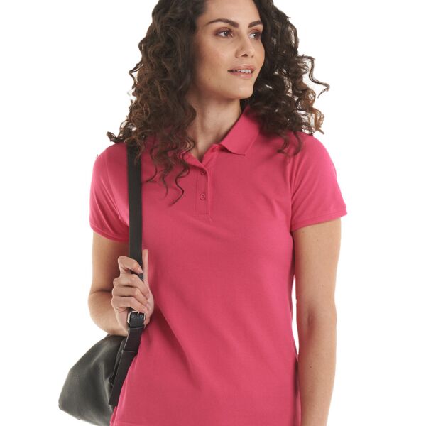 Ladies Active Cotton Poloshirt Thumbnail